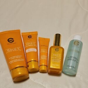 Elizabeth Grant Gold C Skincare Set With Bonus Eye Remover **USED**